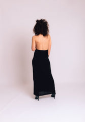 Abito morbido con schiena scoperta