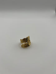 Anello Foglia Dorato