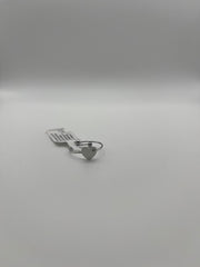 Anello regolabile con Cuore Argento
