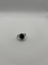 Anello regolabile con Pietra Nera