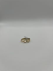 Anello regolabile infinito dorato
