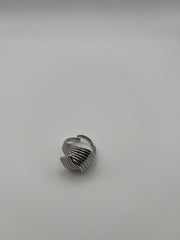 Anello regolabile spirale argento