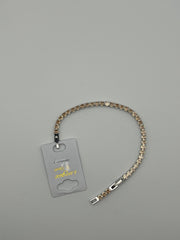 Bracciale tennis panna e argento