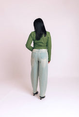 Chiodo in similpelle con borchie