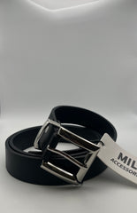 Cintura in Ecopelle Nera