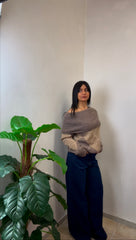 Maglioncino a barca in morbida maglia