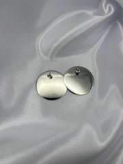 Orecchini disco argento