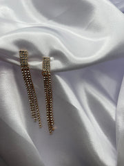 Orecchini lampadari dorati