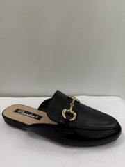 Sabot nero con dorato