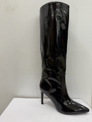 Stivale con tacco a spillo in vernice