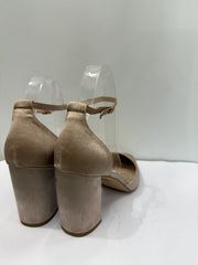 Tacco con cinturino cipria