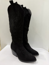 Texano in camoscio nero