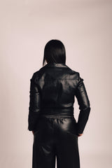 Chiodo ecopelle nero