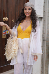 Costume intero senape