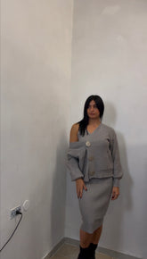 Set maglia tortora