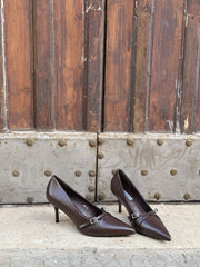 Tacco modello Z*ra marrone