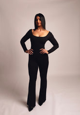 Tuta con scollo Quadrato