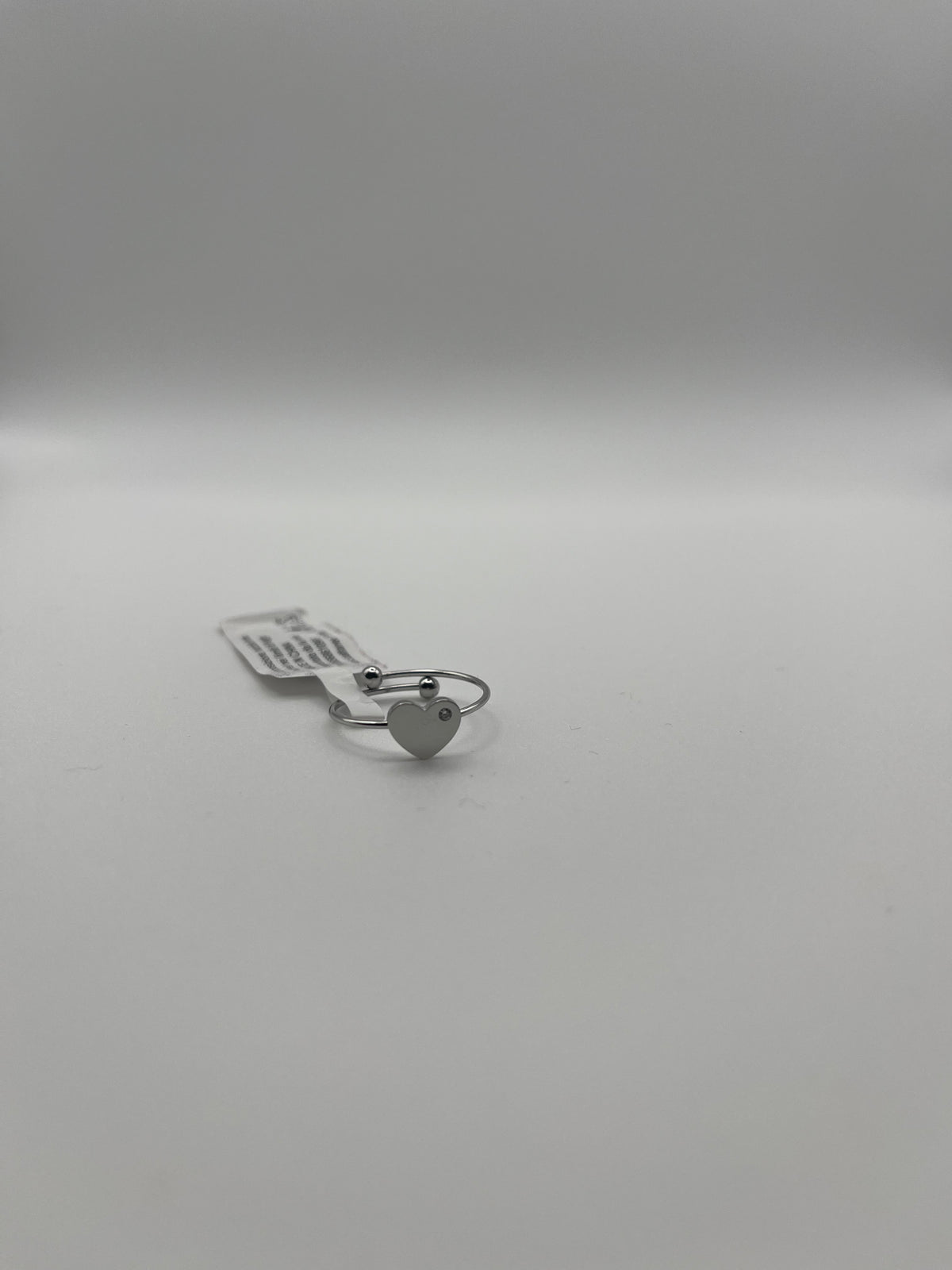 Anello regolabile con Cuore Argento