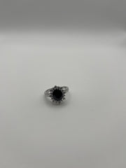 Anello regolabile con Pietra Nera