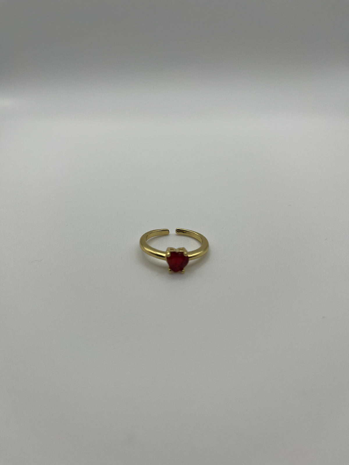 Anello regolabile rosso rubino