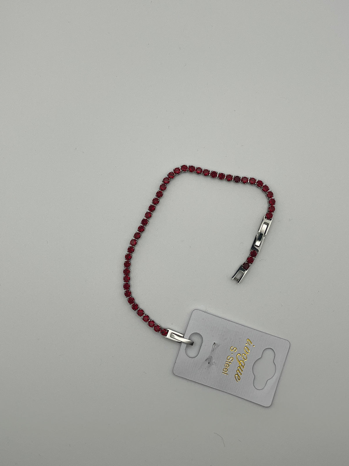 Bracciale tennis rosso