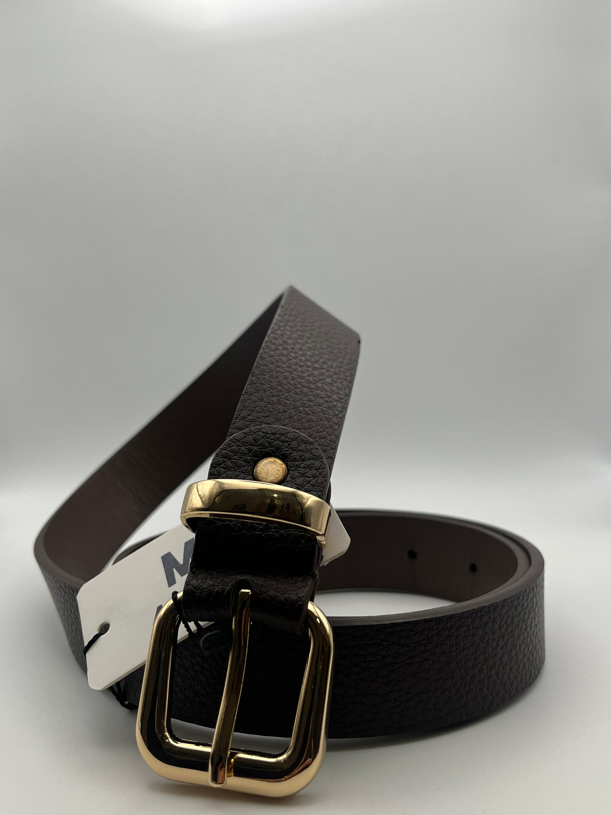 Cintura in ecopelle Marrone