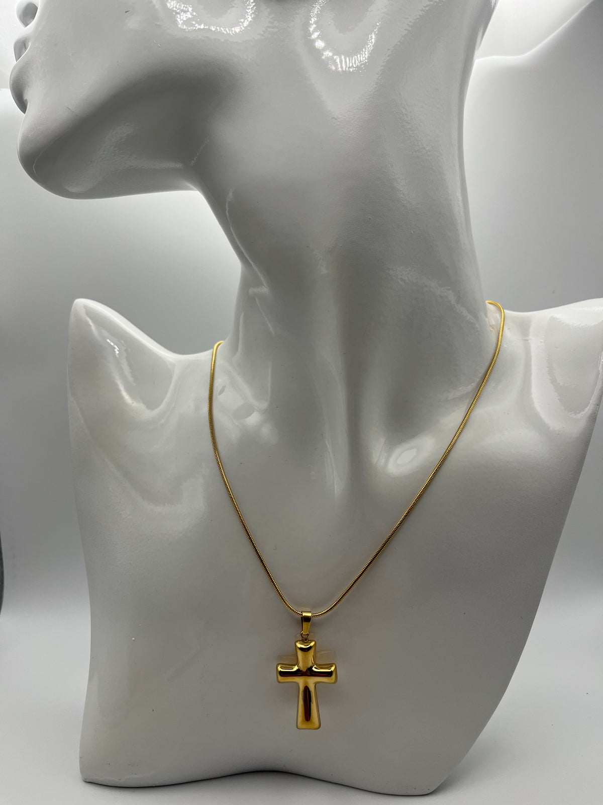 Collana Croce doppia Dorata