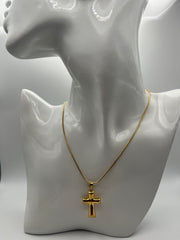Collana Croce doppia Dorata