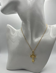Collana croce dorata Musi