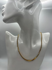 Collana Tennis dorata