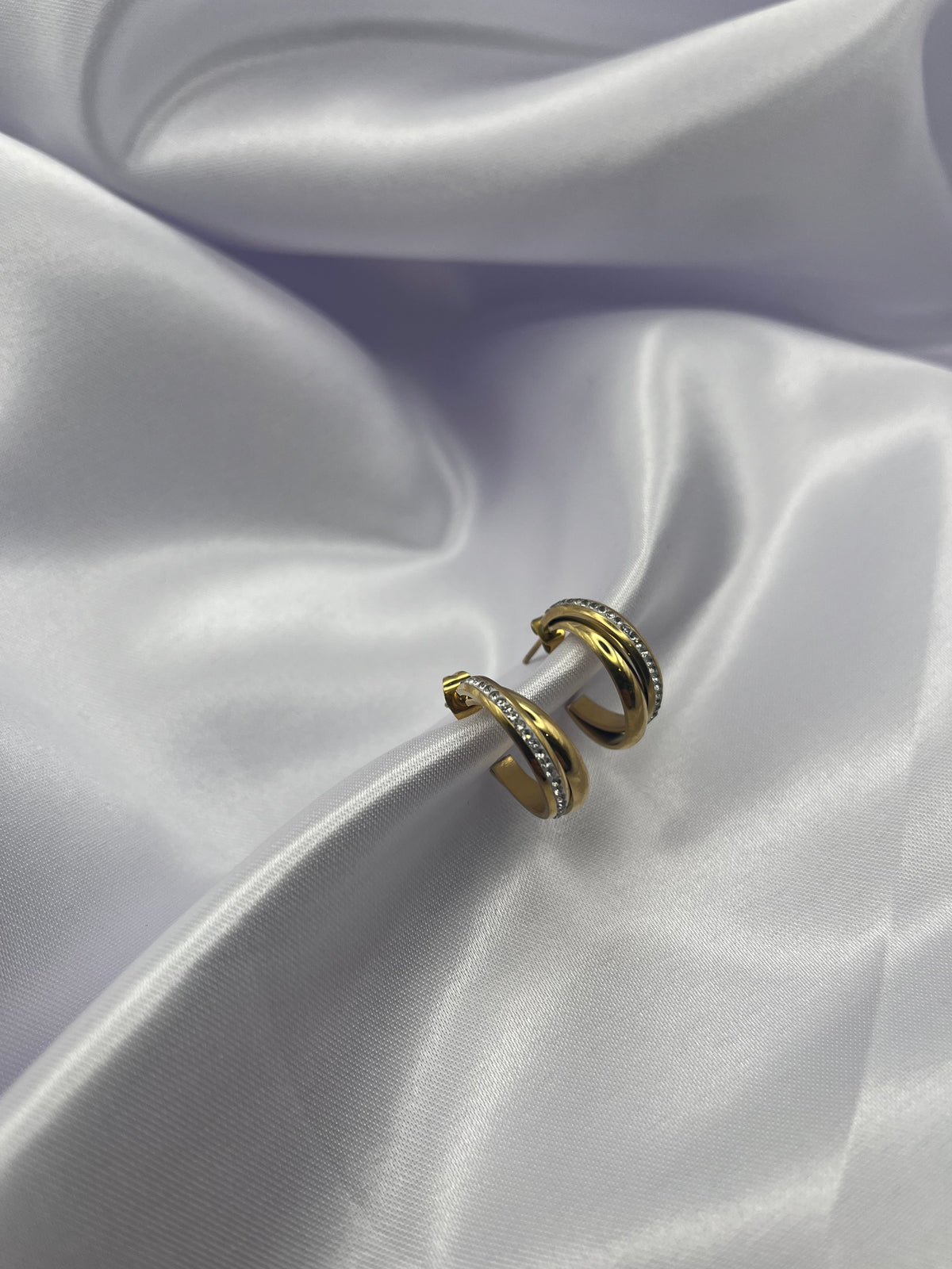Doppi Cerchietti con Strass dorati