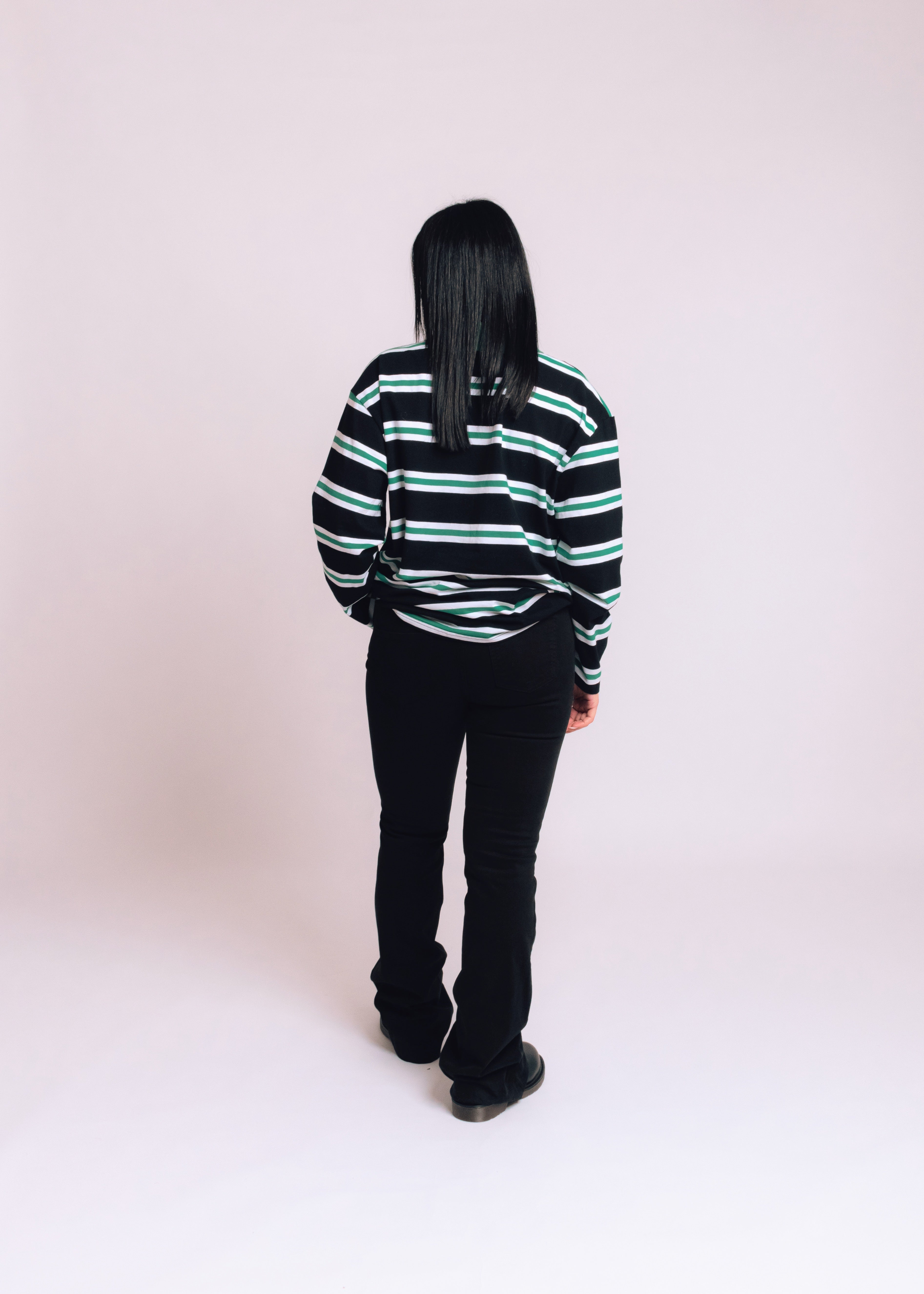 Polo rigata verde