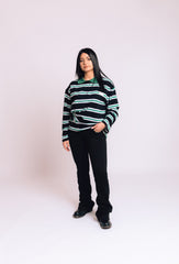 Polo rigata verde