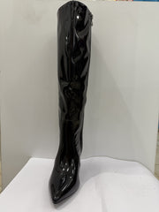 Stivale con tacco a spillo in vernice