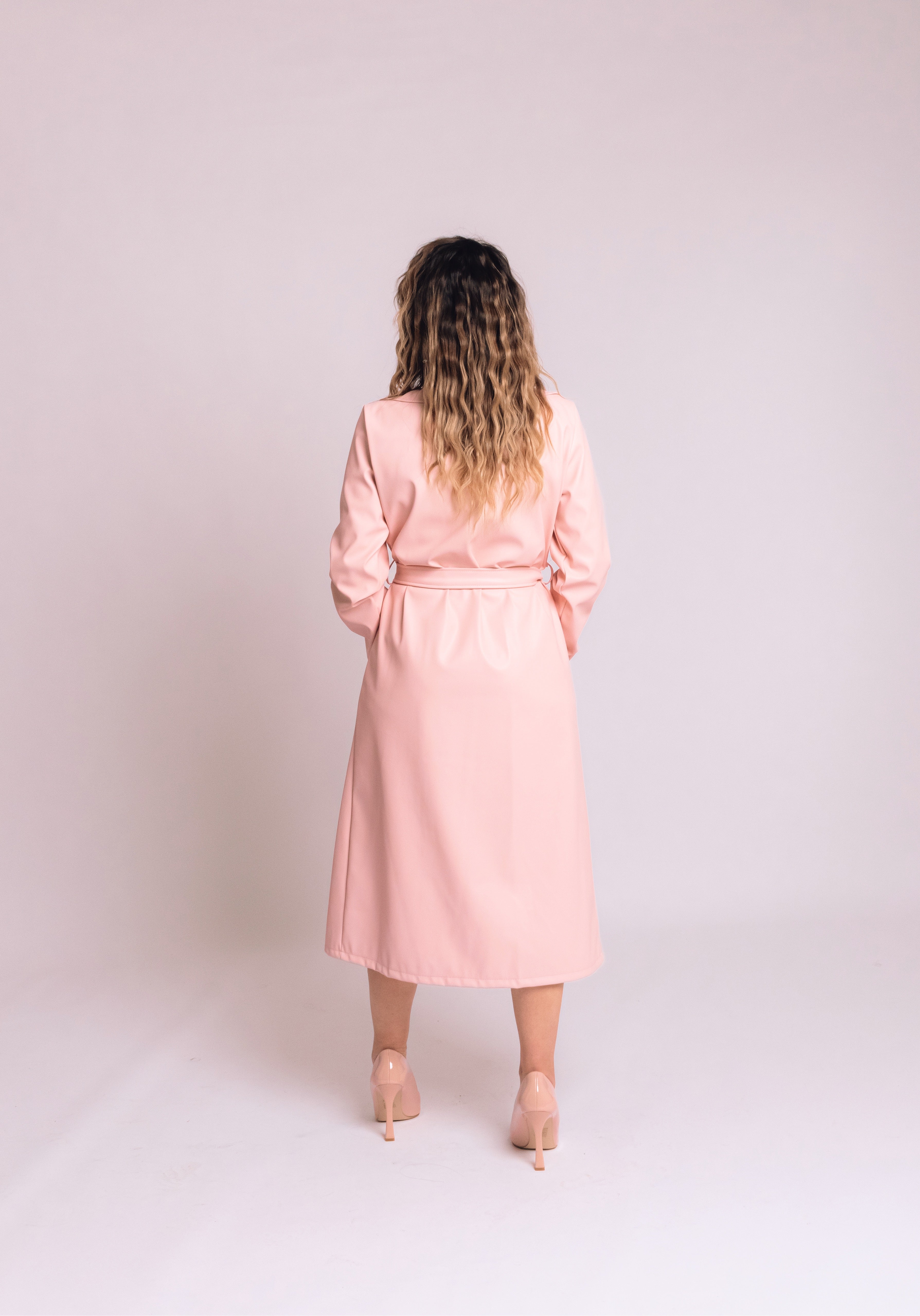 Trench lungo similpelle