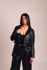 Chiodo ecopelle nero