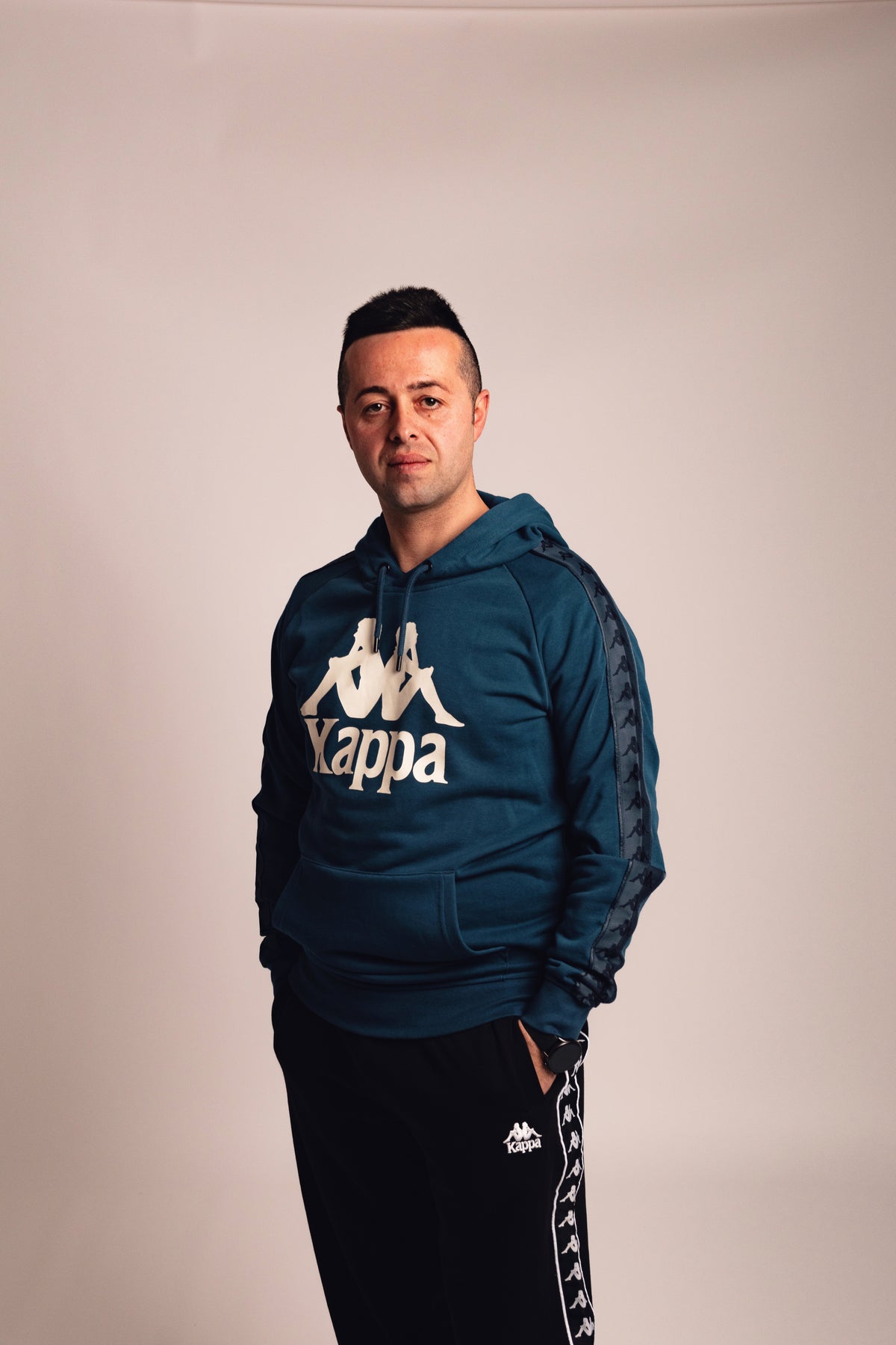 Felpa Kappa Petrolio